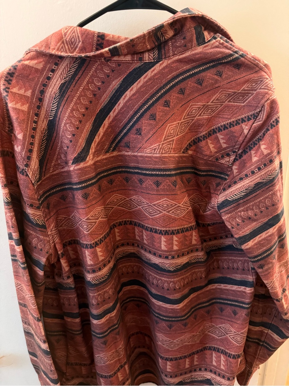 United By Blue Rust-Red Striped Patterned Jacket - Picture 2 of 3